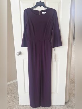 Calvin Klein Women's Jumpsuit In Purple SZ 2 (No Belt)